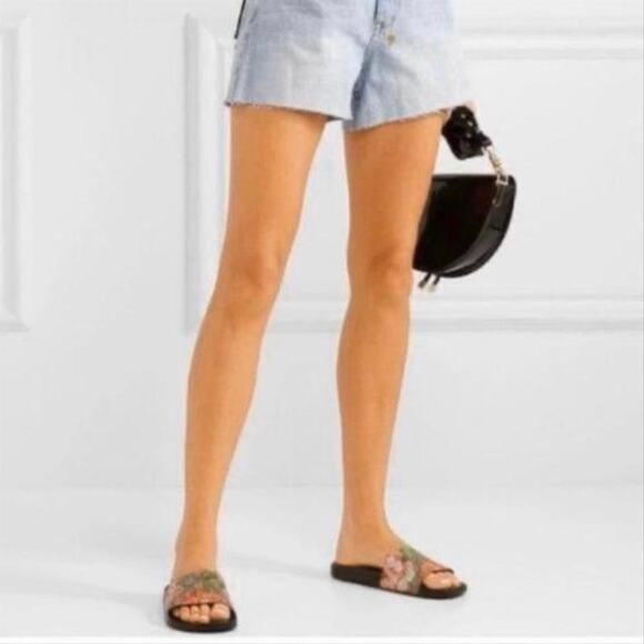 GUCCI GG logo floral bloom rubber pool slides - Picture 6 of 6